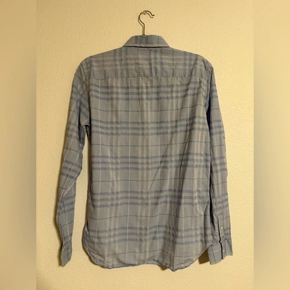Burberry Abstract Check Long Sleeve Button Down